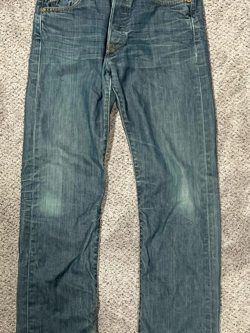 Vintage Levi’s 501 Button Fly Jeans 30x30 Made in Mexico Faded Wash Y2K Straight - Picture 9 of 9
